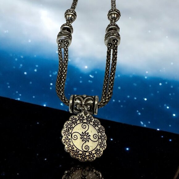 Brighton Double Strand Rondall Charm Necklace Retired in EUC - Picture 5 of 9